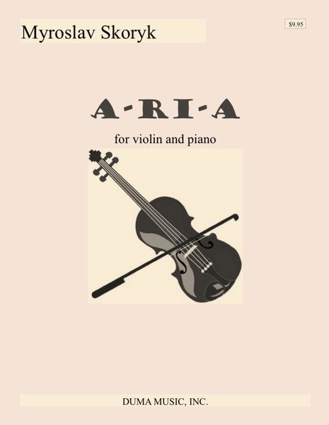 A-RI-A : For Violin and Piano.