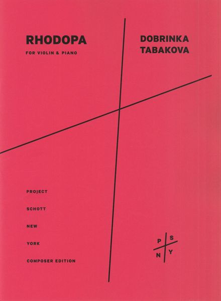 Rhodopa : For Violin and Piano (2002).