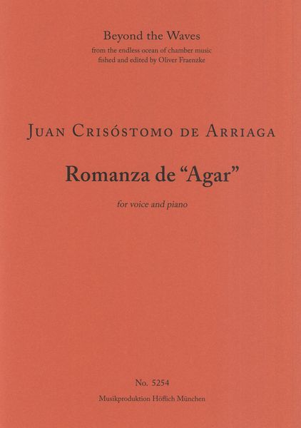 Romanza De Agar : For Voice and Piano.