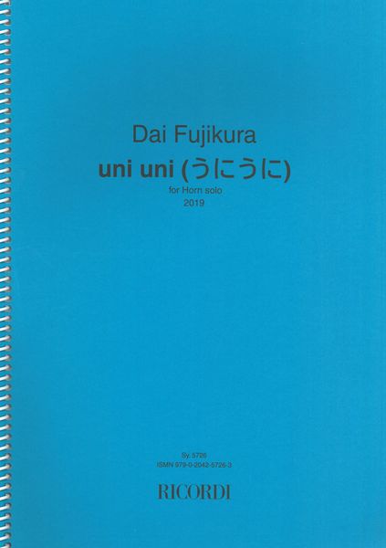 Uni Uni : For Horn Solo (2019).