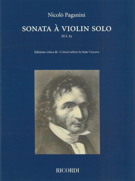 Sonata : à Violin Solo M.S. 83 / edited by Italo Vescovo.