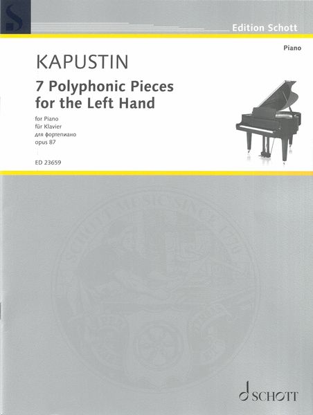 7 Polyphonic Pieces For The Left Hand, Op. 87 : For Piano.