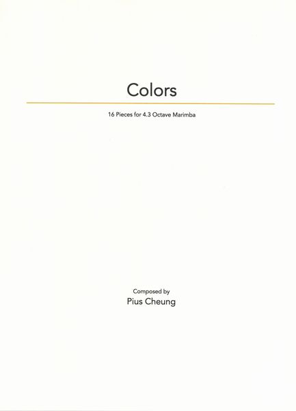 Colors : 16 Pieces For 4.3 Octave Marimba.
