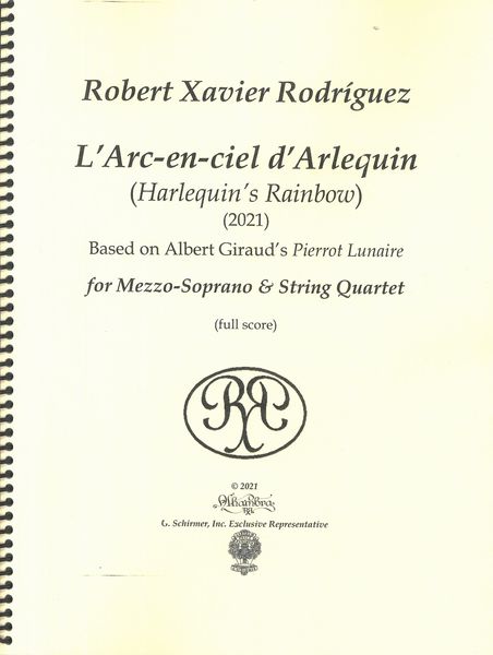L' Arc-En-Ciel d'Arlequin (Harlequin's Rainbow) : For Mezzo-Soprano and String Quartet (2021).