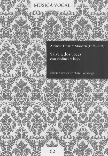 Salve A Dos Voces Con Violines Y Bajo / edited by Antoni Pons Seguí.