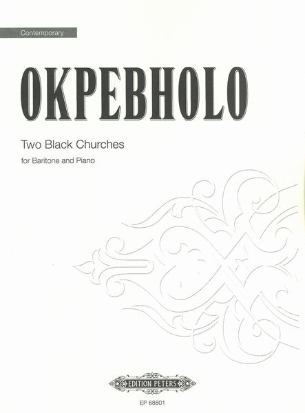 Two Black Churches : For Baritone and Piano.