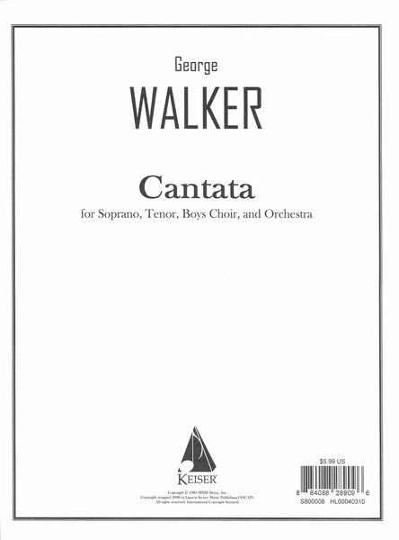 Cantata : For Soprano, Tenor, Boys Choir and Orchestra - Piano reduction.