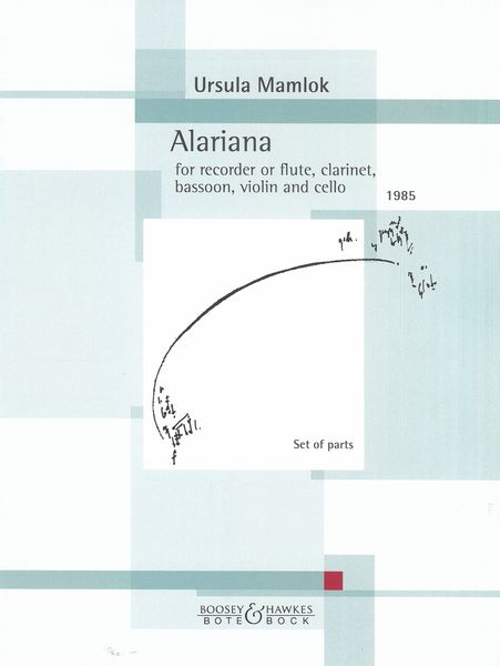 Alariana : For Recorder Or Flute, Clarinet, Bassoon, Violin and Cello (1985).