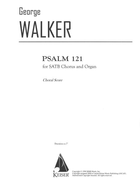 Psalm 121 : For SATB Chorus and Organ.