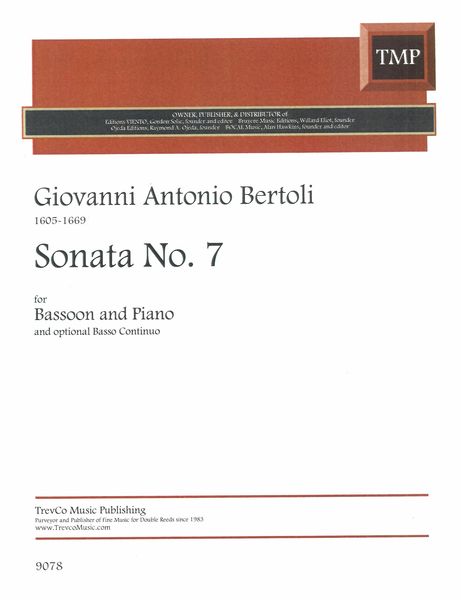 Sonata No. 7 : For Bassoon and Piano.