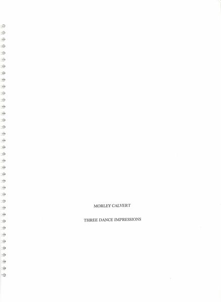 Three Dance Impressions : For Brass Quintet.