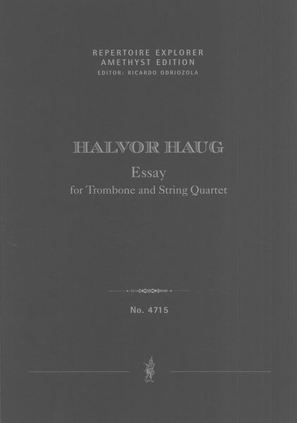 Essay : For Trombone and String Quartet (1987).