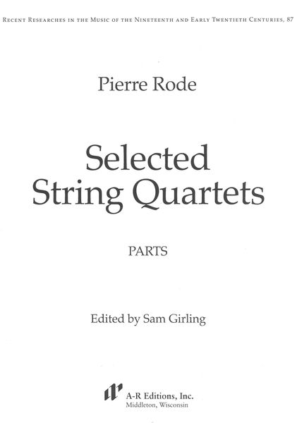 Selected String Quartets / edited by Sam Girling.