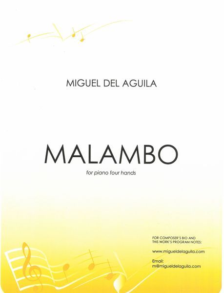 Malambo, Op. 115g : For Piano Four Hands (2017, Rev. 2019).