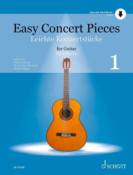 Easy Concert Pieces For Guitar, Vol. 1 / Ed. Peter Ansorge, Bruno Szordikowski and Martin Hegel.