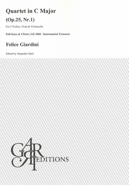 Quartet In C Major, Op. 25, Nr. 1 : For Strings / edited by Alejandro Garri.