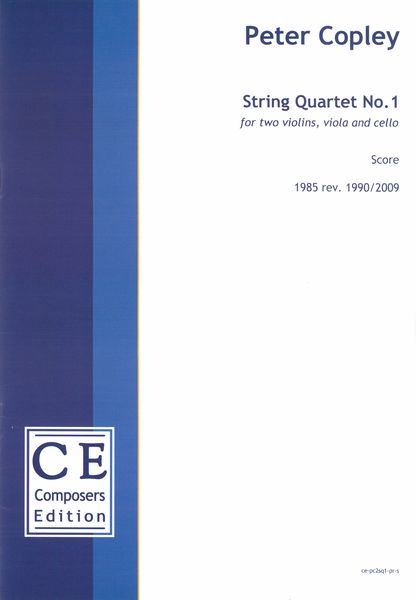 String Quartet No. 1 (1985, Rev. 1990/2009).