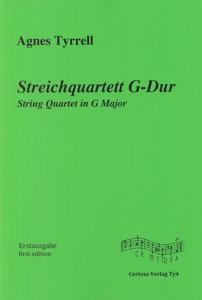 Streichquartett G-Dur / edited by Dieter Michael Backes.