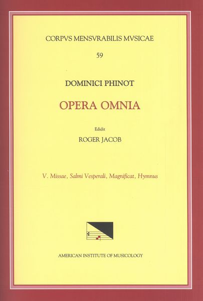 Opera Omnia, Vol. 5 / edited by Roger Jacob.