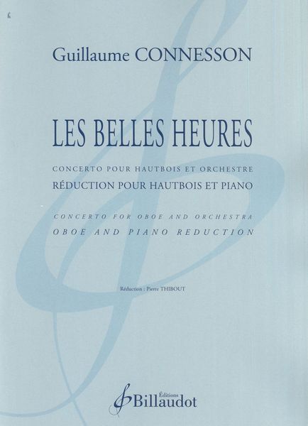Belles Heures : Concerto Pour Hautbois et Orchestre / Piano reduction by Pierre Thibout.