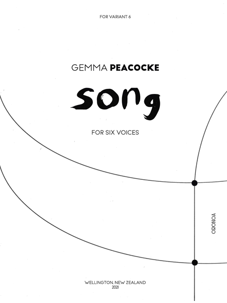 Song : For Vocal Sextet (2021).