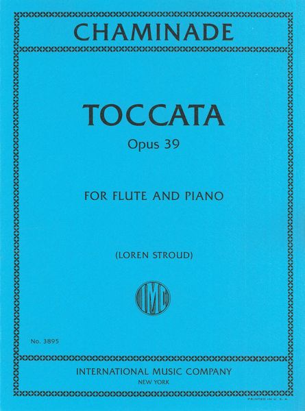 Toccata, Op. 39 : For Flute and Piano / arranged by Loren Stroud.