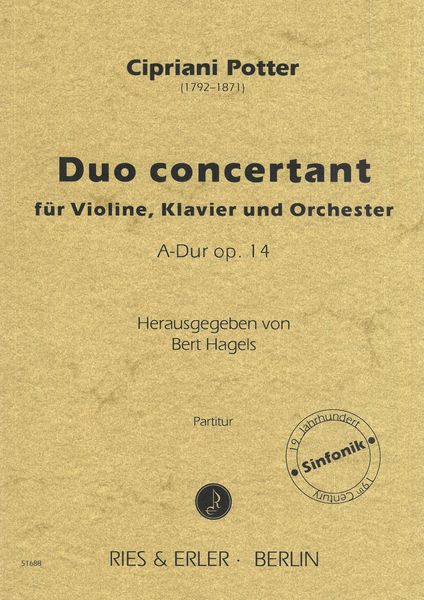 Duo Concertant A-Dur, Op. 14 : Für Violine, Klavier und Orchester / edited by Bert Hagels.
