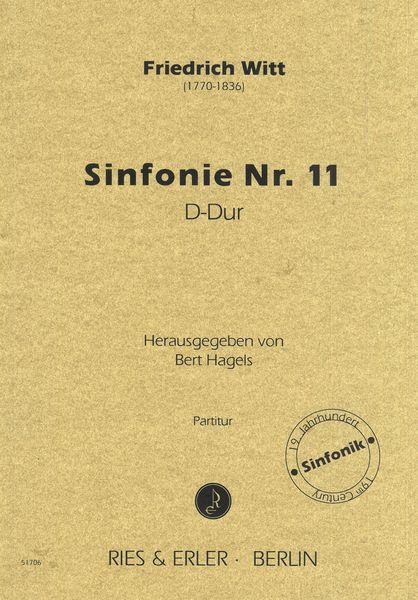 Sinfonie Nr. 11 D-Dur / edited by Bert Hagels.