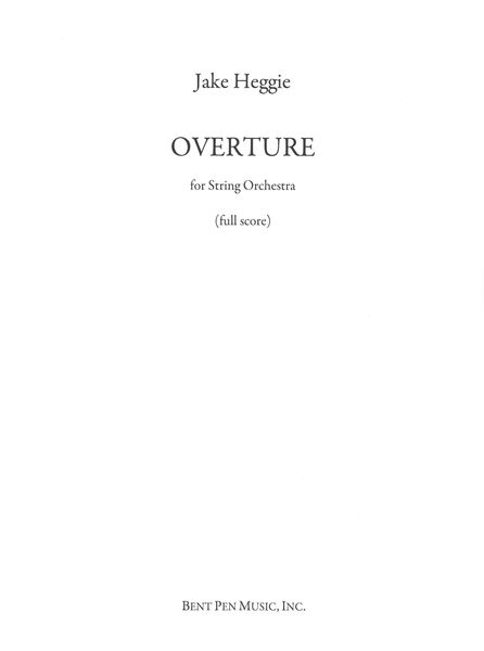 Overture : For String Orchestra.