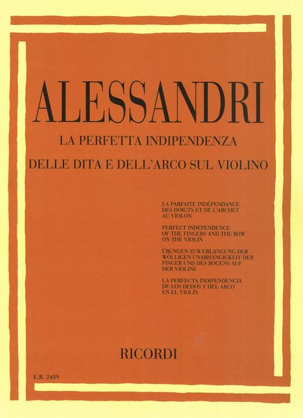 Perfetta Indipendenza Della Dita E Dell'arco Sul Violino.