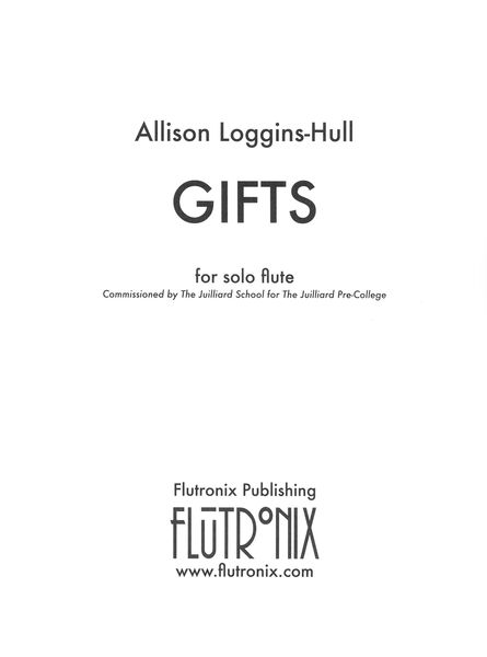 Gifts : For Solo Flute (2021).