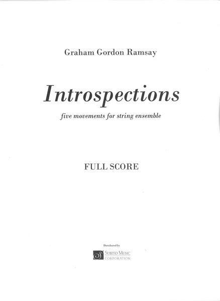 Introspections : Five Movements For String Ensemble.