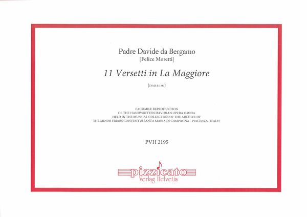 11 Versetti In La Maggiore, Cfmp.R 1381.