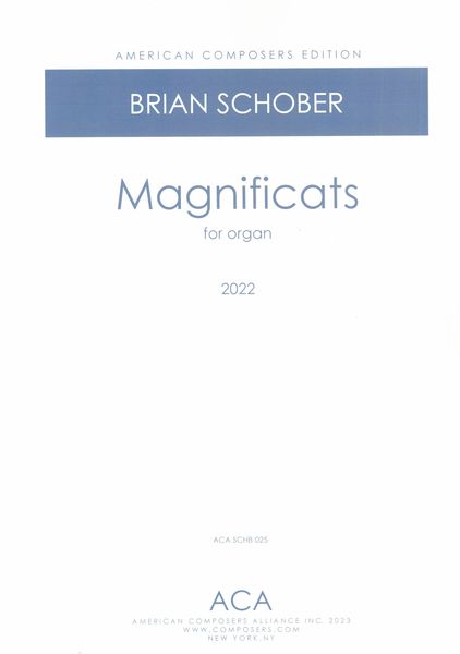 Magnificats : For Organ (2022).