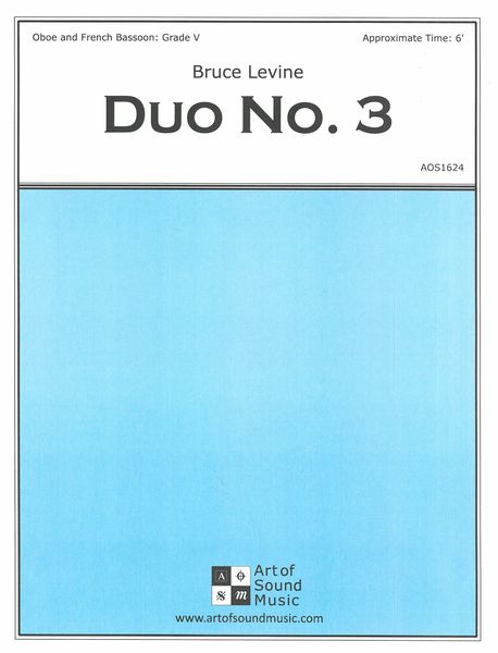 Duo No. 3 : For Oboe and Bassoon.