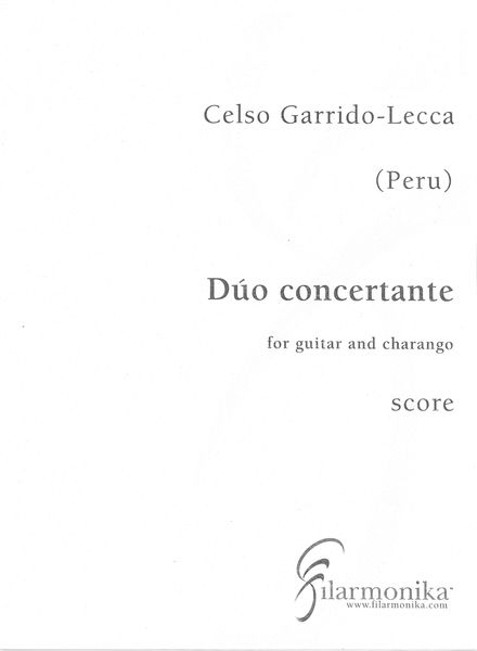 Dúo Concertante : For Guitar and Charango (1991).