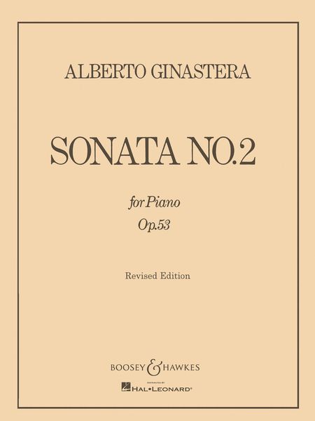 Sonata No. 2, Op. 53 For Piano : Revised Edition.