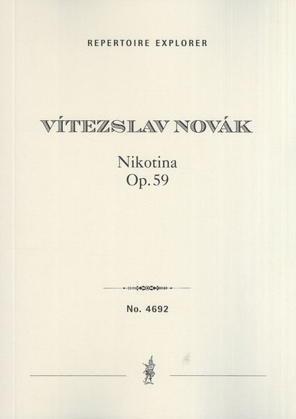 Nikotina, Op. 59 : Ballettpantomime In Sieben Bildern.