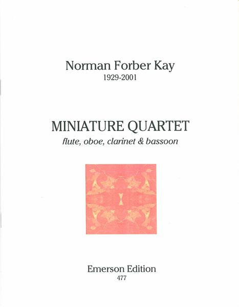 Miniature Quartet : For Flute, Oboe, Clarinet and Bassoon.