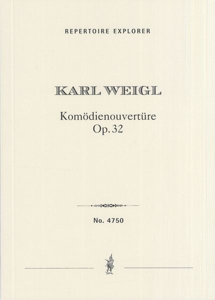 Komödienouvertüre, Op. 32 : Für Orchester.