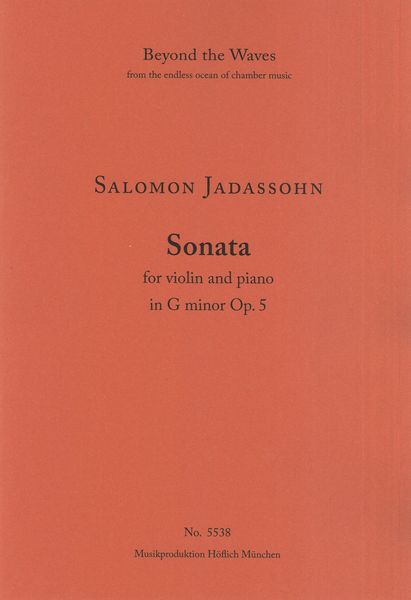 Sonata In G Minor, Op. 5 : For Violin and Piano.