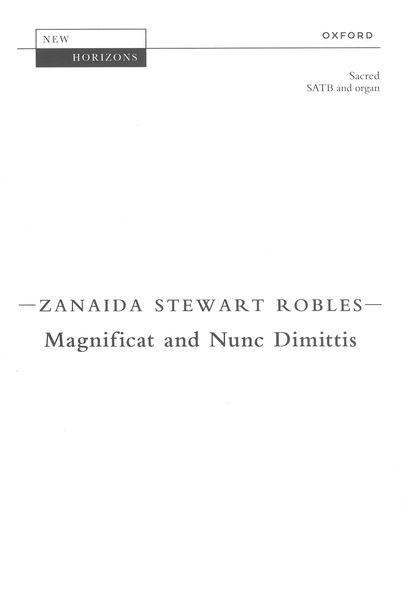 Magnificat and Nunc Dimittis : For SATB, Piano and Organ.