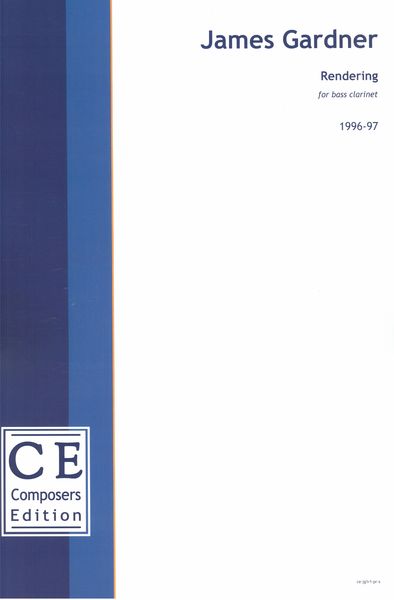 Rendering : For Bass Clarinet (1996-97).