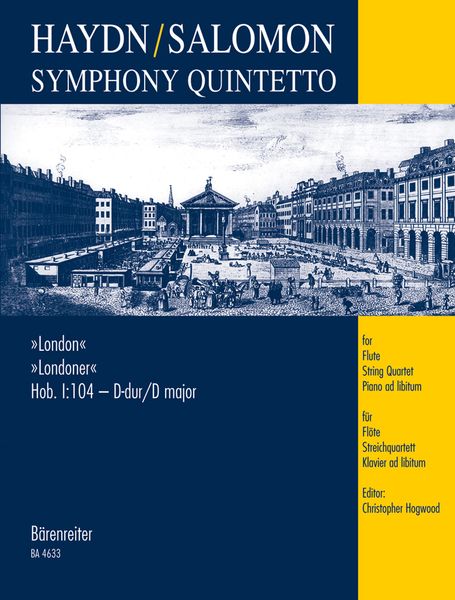Symphony Quintetto, After Hob. I:104 London In D Major : For Flute, String Quartet, Piano Ad Lib.