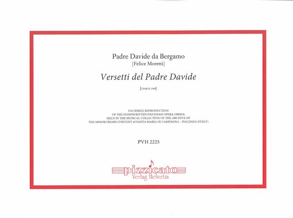 Versetti Del Padre Davide, Cfmp.R 1399.
