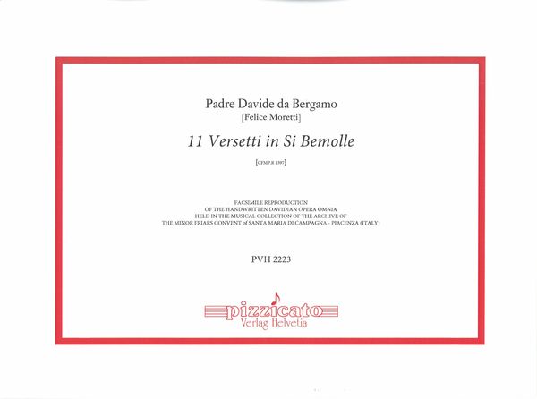 11 Versetti In Si Bemolle, Cfmp.R 1397.
