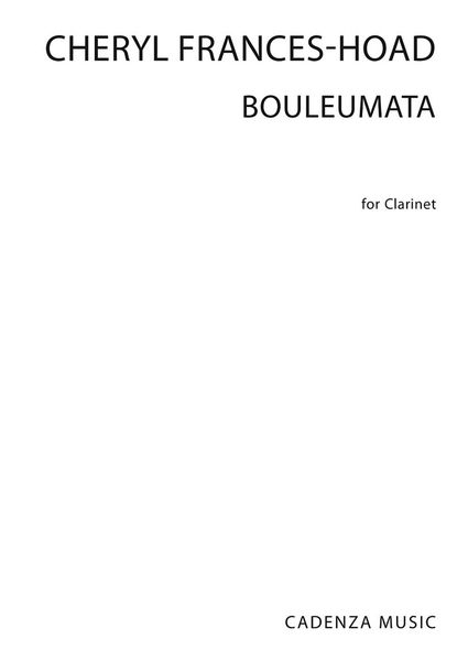 Bouleumata : For Solo Clarinet.
