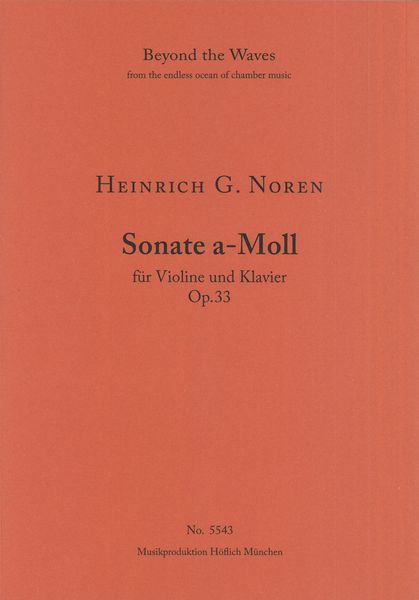 Sonate A-Moll, Op. 33 : Für Violine und Klavier.