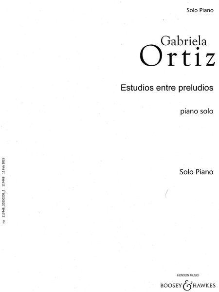 Estudios Entre Preludios : For Solo Piano (2005).