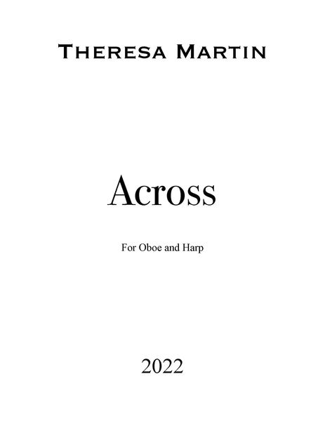 Across : For Oboe and Harp (2022).